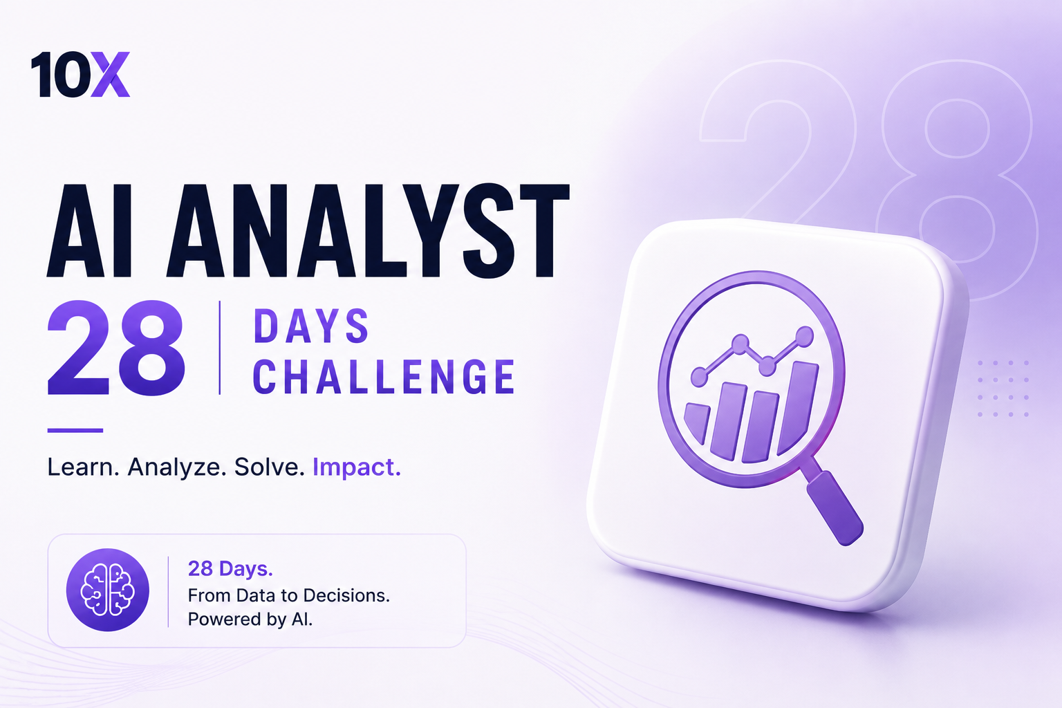 AI Analyst 28 Days Challenge course poster